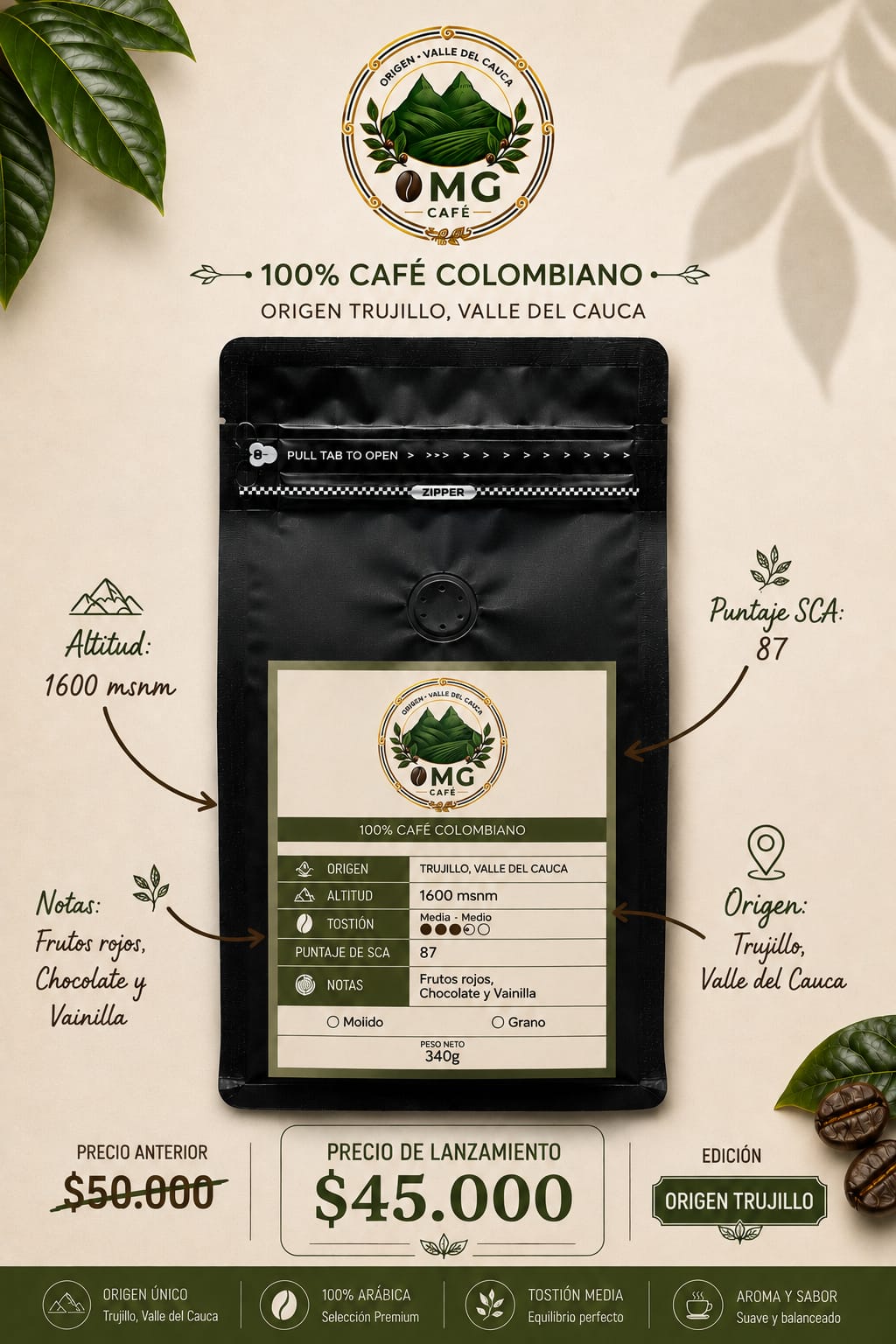 OMG Café • Lote Origen Trujillo· 340g
